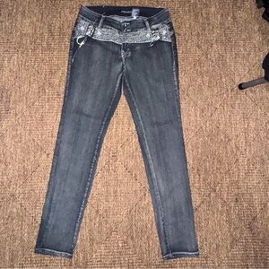 Stylish Dark Gray Skinny Jeans